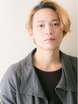 モッズヘアー メン 戸田公園店(mod's hair men) 20代30代ハイトーンカラーかき上げラウンドマッシュi戸田公園