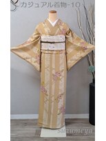 きものサロン すずめ屋&nbsp;レンタル番号　カジュアル着物-10　花