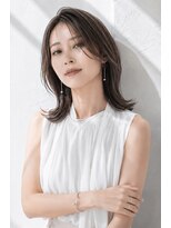 アッシュ 学芸大学店(Ash)&nbsp;セミロング/大人女性/グレージュ/髪質改善/白髪ぼかし