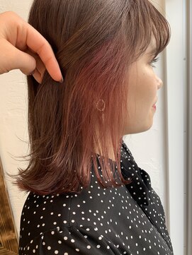 ラフトーキョウセカンド(RAF TOKYO 2nd) 【RAF TOKYO 2nd Rina】インナーカラー×ピンクカラー