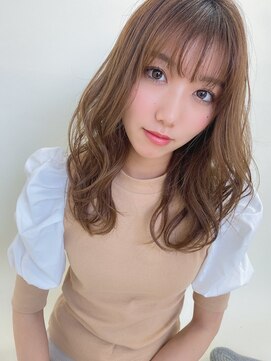 ルービック 京橋(Rubik's) 王道ミディアムヘア×くびれレイヤー×透明感カラー