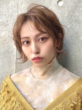 ユアーズ ヘア 恵比寿本店(youres hair) ショートヘアの外ハネウェーブ