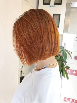 プラン 玉造(plein) オレンジ×ボブstyle