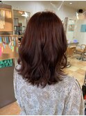 暖色系／ロング／白髪染め／髪質改善