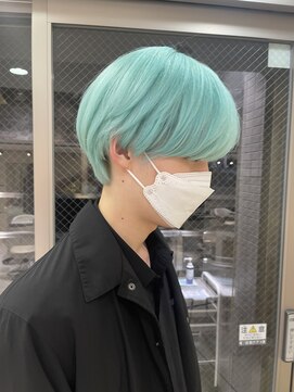 ゼンコー 国分寺(ZENKO) 【デザインカラー】水色カラー (ブリーチ2~3回)