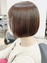 ラルムバイシー 新宿(LARME by Sea)&nbsp;ショート・ボブ×ダークアッシュ/モードフェミニン[韓国/前髪]