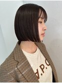 切りっぱなしボブ