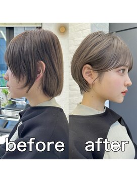 アマトウキョウ 表参道(AMA TOKYO) ［岩井style］20代30代40代ショートヘアbefore after