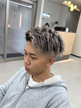 アリープパロット(ALEAP parrot) メンズ/刈り上げ波ウェーブ/シルバー【ALEAP parrot/多賀】