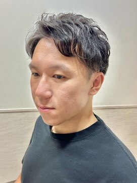 ヨシザワインク プレミアム 築地店(YOSHIZAWA Inc. PREMIUM) アップバング/癖毛風パーマ/ツーブロ/刈り上げ/30代/40代