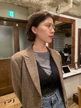 ラレイ ハラジュク(Lalei harajuku) ＊切りっぱなしボブ×ニュアンスパーマ/ボブパーマ