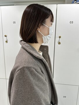 オーシャン(Ocean) ［Ocean Hair&Life 水田］ぱっつん前髪☆ミニボブスタイル