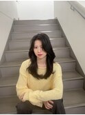 韓国/レイヤーカット/顔周りカット/10代/20代