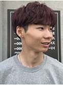 ベリーショート/ダークアッシュ/ニュアンスパーマ/韓国マッシュ
