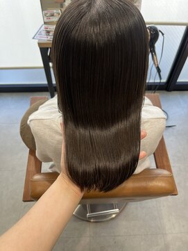 テラスヘア 三条(TERRACEhair) 髪質改善艶カラーオリーブベージュ