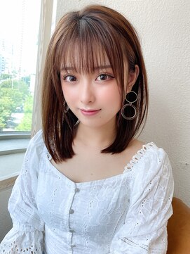 アフロート ディル(AFLOAT D'L) ★レイヤーカットミニウルフデジタルパーマチェリーブラウン