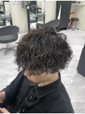 【メンズ/波巻きツイストスパイラルパーマ】くまがい