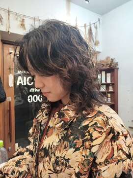 ヘアーサロン サボイア ウィズ ドッグ(SAVOIA with DOG) SAVOIA　ウルフパーマ【 ヴィーガン×オーガニック× SDGs】