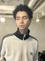 ファルベ(Farbe)&nbsp;スペインカールスパイキーショートブルーブラックフェザーパーマ