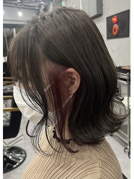 ウェイビー 桜木町店(WAVY) 【WAVY】グレージュ×インナーピンク