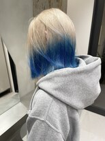 ソル 栄矢場町(SOL)&nbsp;ルーツカラーデザインカラー裾カラーエンドカラーブルーカラー