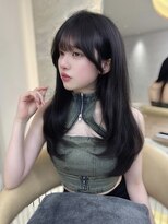 ロンドガーネット 池袋(Lond garnet) ワイドバングイメチェン美髪外ハネボブ+レイヤーカット韓国/池袋