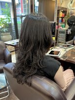 キャラ 池袋本店(CHARA) ロングウルフにコテ巻き風パーマかけてみたら…【貴也/ウルフ】