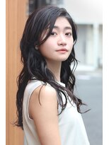 トニーアンドガイ 原宿店(TONI & GUY) レイヤーロング 似合わせカット 黒髪 イメチェン ウェーブ