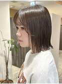 【大阪/梅田/茶屋町/中崎町】チャコールグレー×ハッシュボブ