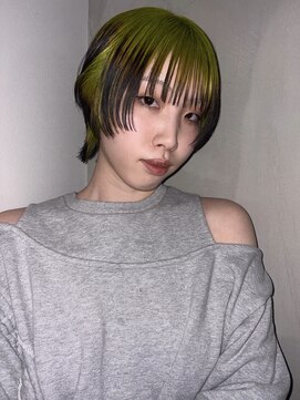 ヨハク 大阪梅田中崎町(yohaku) 【MIHO】ショートウルフ×ルーツカラー