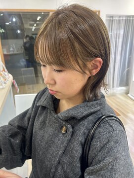 シーナ(scena) 【ブリーチなしWカラー】オリーブベージュ