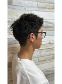 メンズショート×緩めツイスト