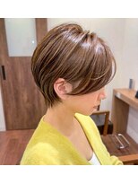 ウェリナ(welina) 上品ショート×細めハイライト×髪質改善カラー