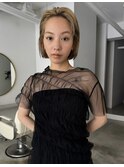 ハイトーンカラーボブ