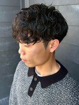 メンズサロンオー 宮崎(Men's salon O.)&nbsp;刈り上げ マッシュ ニュアンスパーマ 波巻きパーマ ツーブロック
