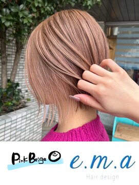 エマヘアデザイン(e.m.a Hair design) ピンクベージュ