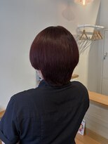 ハチマルハチ ナル 登戸店(808 nalu) 深みと艶感◎チェリーレッドカラー