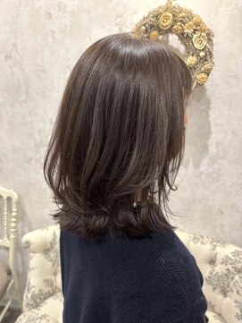 ディーヴァヘアーエズ(DIVA hair Eze) ブリーチなし/レイヤーボブ×ラテブラウンで透明感