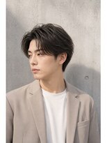 ルシードスタイル ラルーチェ(LUCIDO STYLE La Luce)&nbsp;清潔感重視のナチュラルセンターパート黒髪ショート爽やか社会人