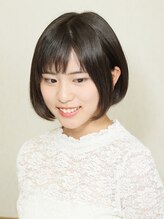 ヘア アンジェ(hair Ange) 指通りがとにかくやわらかいふんわりボブ
