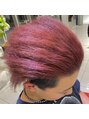 アース 星ヶ丘店(HAIR & MAKE EARTH) 赤強めの赤紫カラー