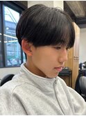 シースルーマッシュナチュラルマッシュメンズ韓国ツーブロック