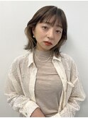 春おすすめ/イヤリングカラー/外ハネボブ/ショコラアッシュ