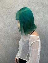 ヘアーワークス ボナ(HAIR WORKS bona.) 髪質改善ケア×似合わせカラー【ライトグリーン】