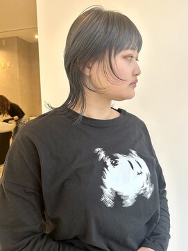 コト 福井大和田店(coto) 福井　大和田　ウルフカット　ブルーアッシュ　10代　20代
