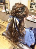 ヘアセット/ヘアアレンジ/ヘアメイク/ハーフアップ/前髪カット