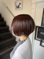 ケセラ(quesera)&nbsp;肌映えピンクブラウンと前下がりショートボブ【大分/ケセラ】