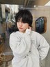 【女性限定】カット+透明感カラー+hugeオリジナルパーマ　￥21600