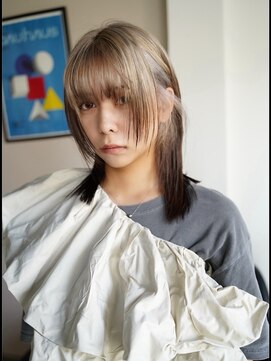 クペウ ローウェン(cope'u ROWEN) 渋谷/ウルフカット  デザインカラー ルーツカラー エンドカラー