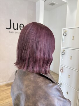 ジュエ ヘアー デザイン(Jue hair design) 春先取りピンクラベンダーカラー